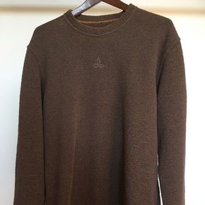 Prana Men's Sherpa Crew Top Brown Medium